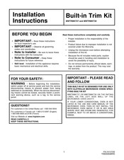 Frigidaire MWTRMKT27 Instrucciones De Instalación