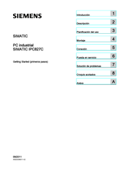 Siemens SIMATIC IPC827C Guía De Primeros Pasos