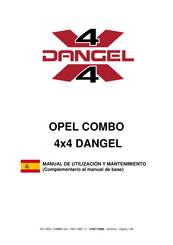 PEUGEOT 4x4 DANGEL Manual De Utilización Y Mantenimiento