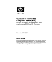 HP Compaq dx2000 Guía Sobre La Utilidad