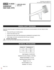 Uline 975 Manual De Instrucciones