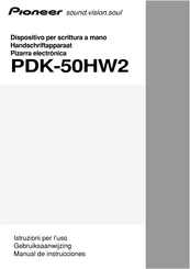 Pioneer PDK-50HW2 Manual De Instrucciones