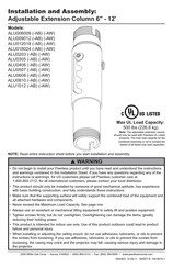 PEERLESS ALU0406-AB Instalación Y Montaje