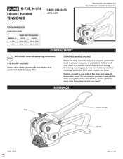 Uline H-738 Manual De Instrucciones