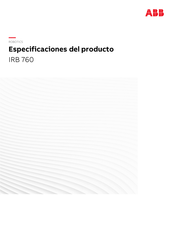 ABB IRB 760 Especificaciones Del Producto