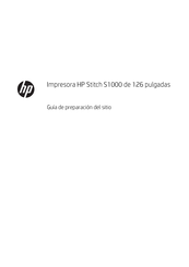 HP Stitch S1000 Guía De Preparación Del Sitio