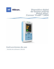 Hillrom Welch Allyn Connex ProBP 3400 Instrucciones De Uso