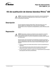 Nordson Rhino AC Hoja De Instrucciones