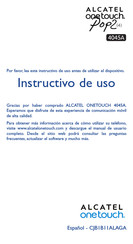 Alcatel Onetouch 4045A Instructivo De Uso