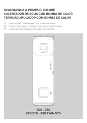 Ariston Thermo 250 Instrucciones Para La Instalación, El Uso Y El Mantenimiento