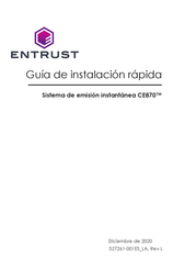 Entrust CE870 Guía De Instalación Rápida