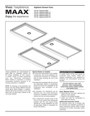 MAAX 107133 Highland 6030 LH Manual De Instrucciones