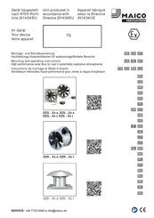 Maico DZD Ex t Serie Manual De Instrucciones