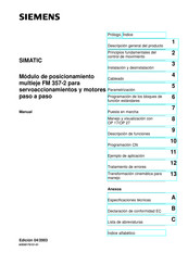 Siemens SIMATIC FM 357-2 Manual