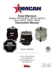 Omcan 19074 Manual De Instrucciones