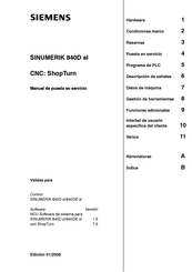 Siemens SINUMERIK 840D sl Manual De Puesta En Servicio