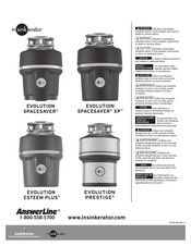 Emerson insinkerator Evolution Esteem Plus Manual Del Usuario