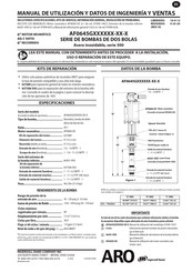 Ingersoll Rand ARO AF0645G Serie Manual De Utilización Y Datos De Ingeniería Y Ventas