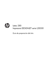 HP Latex 280 Guía De Preparación Del Sitio