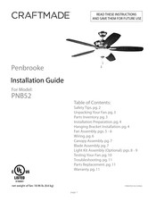 Craftmade PNB52 Manual Del Usuario