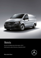 Mercedes-Benz Metris Cargo Van Manual Del Usuario