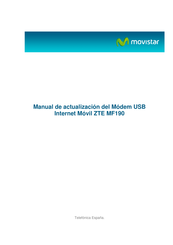 Zte MF190 Manual De Actualización