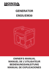 Honda Power Products EM25 Manual De Explicaciones