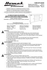 Homak Professional BK04060064 Guía De Utilización Y Directivas De Funcionamiento