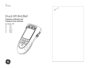 GE Druck DPI 842 Manual De Usuario