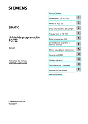 Siemens SIMATIC PG 702 Manual