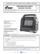 MrHeater MH18B Instrucciones De Operación Y Manual De Usuario