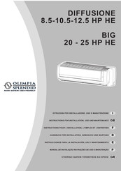 Olimpia splendid DIFFUSIONE 10.5 HP HE Instrucciones Para La Instalación, Uso Y Mantenimiento