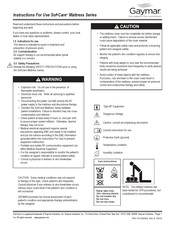 Gaymar Sof-Care Mattress Serie Instrucciones