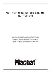 Magnat MONITOR 880 Manual Del Propietário