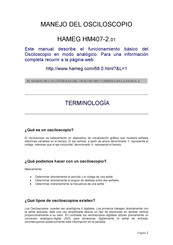 Hameg HM407-2.01 Manual De Funcionamiento