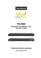 SolidView PS-2002 Manual Del Usuario