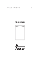 Teka TG 80 BLANCO Manual De Intrucciones