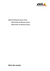 Axis Communications AXIS Q16 Serie Guia Del Usuario