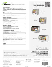 True Manufacturing Company TCGG-72-LD Manual De Instalación