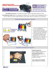 Epson Stylus CX9300F Serie Instructivo Para Instalacion