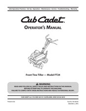 Cub Cadet FT24 Manual Del Operador