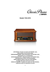 Lenco Classic Phono TCD-2570 Manual De Usuario