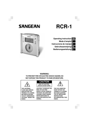 Sangean RCR-1 Instrucciones De Manejo