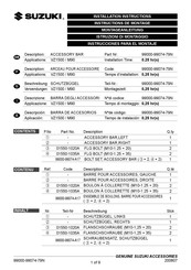 Suzuki 99000-99074-79N Instrucciones Para El Montaje