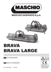 Maschio BRAVA LARGE Empleo Y Mantenimiento