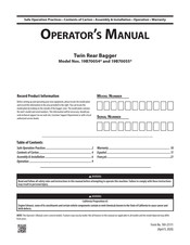 MTD 19B70054 Serie Manual Del Operador