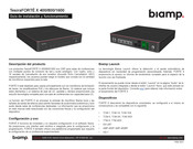 Biamp TesiraFORTÉ X 400 Guía De Instalación Y Funcionamiento