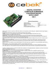 Cebek CD-1 Manual Del Usuario
