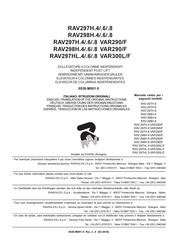 Ravaglioli RAV 297H.8 Traducción De Instrucciones Originales