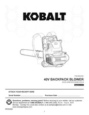 Kobalt KBB 4240-06 Manual Del Usuario